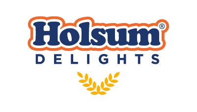 Holsum Delights logo con espiga de trigo