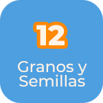 Contiene 12 granos y semillas
